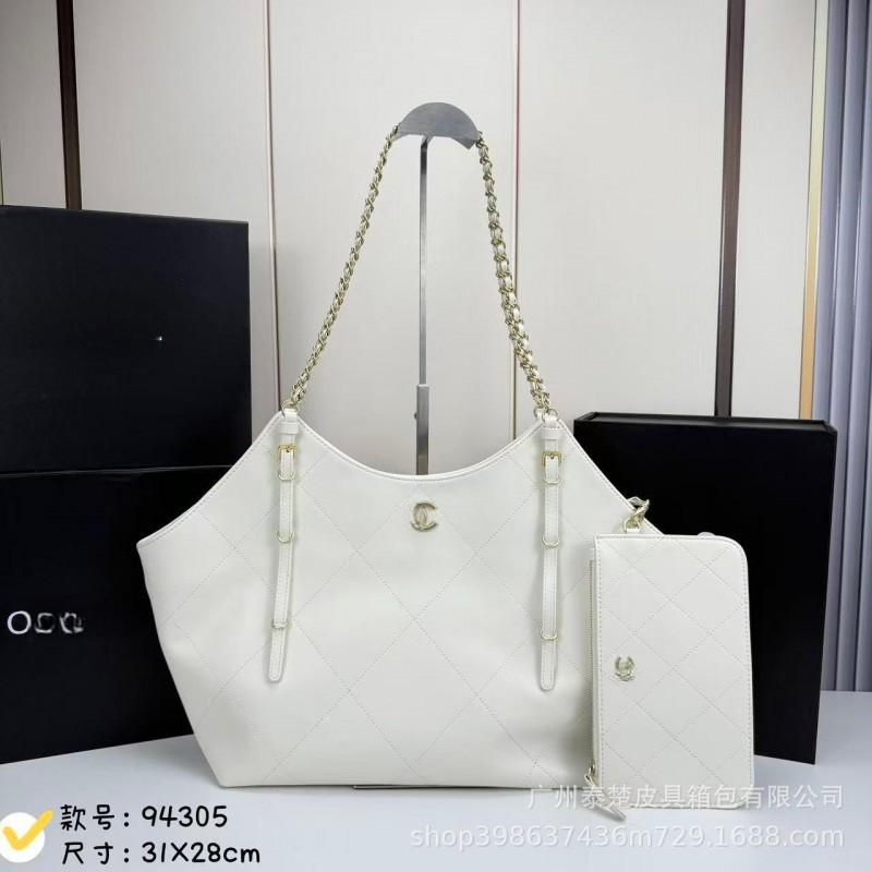 Xiaoxiangfeng Lingge Chain Tote Bag Women Large Capacity Single Shoulder Underarm Fashionable Versatile Commuter