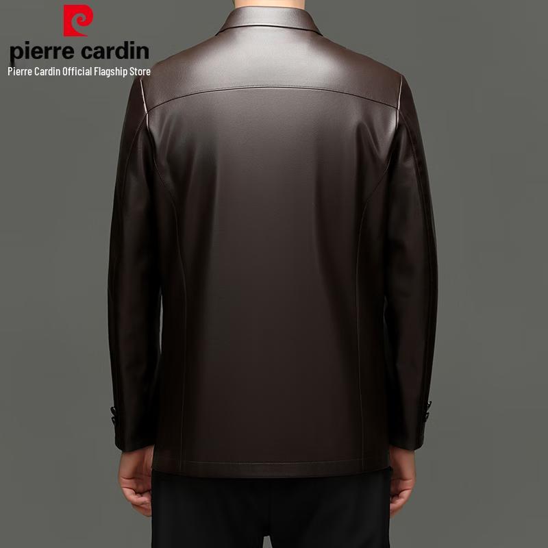 Pierre Cardin Men's Autumn/Winter Warm Leather Jacket