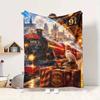 Hogwarts Express Flannel Blanket Throw Blanket Soft Warm Sofa Bed Camping Home Decor Unique Christmas Gift C922371