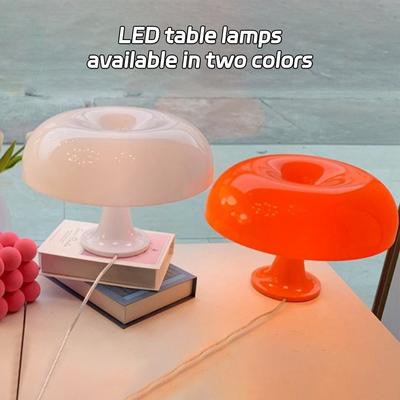 LED Klassische Pilz Tischleuchte Schlafzimmer Hotel Nachttisch Schreibtischleuchte Orange Atmosphäre Tischlampe Raumdeko Kreative Beleuchtung