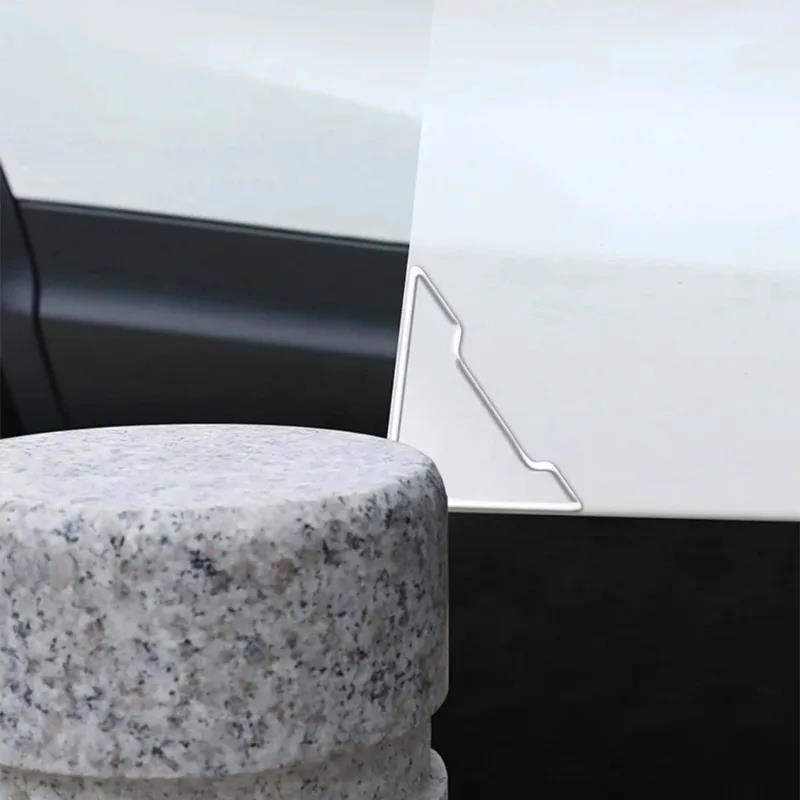 2/4Pcs Car Door Corner Protective Cover Door Scratch Protector Silicone Anti-collision Covers Door Corner Guard Auto Accessories Interior Mirrors 6