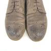 Hergestellt in Japan TK Takeo Kikuchi Echtes Nubukleder Brogue Schuhe Größe 27,5cm Braun(GEBRAUCHT)