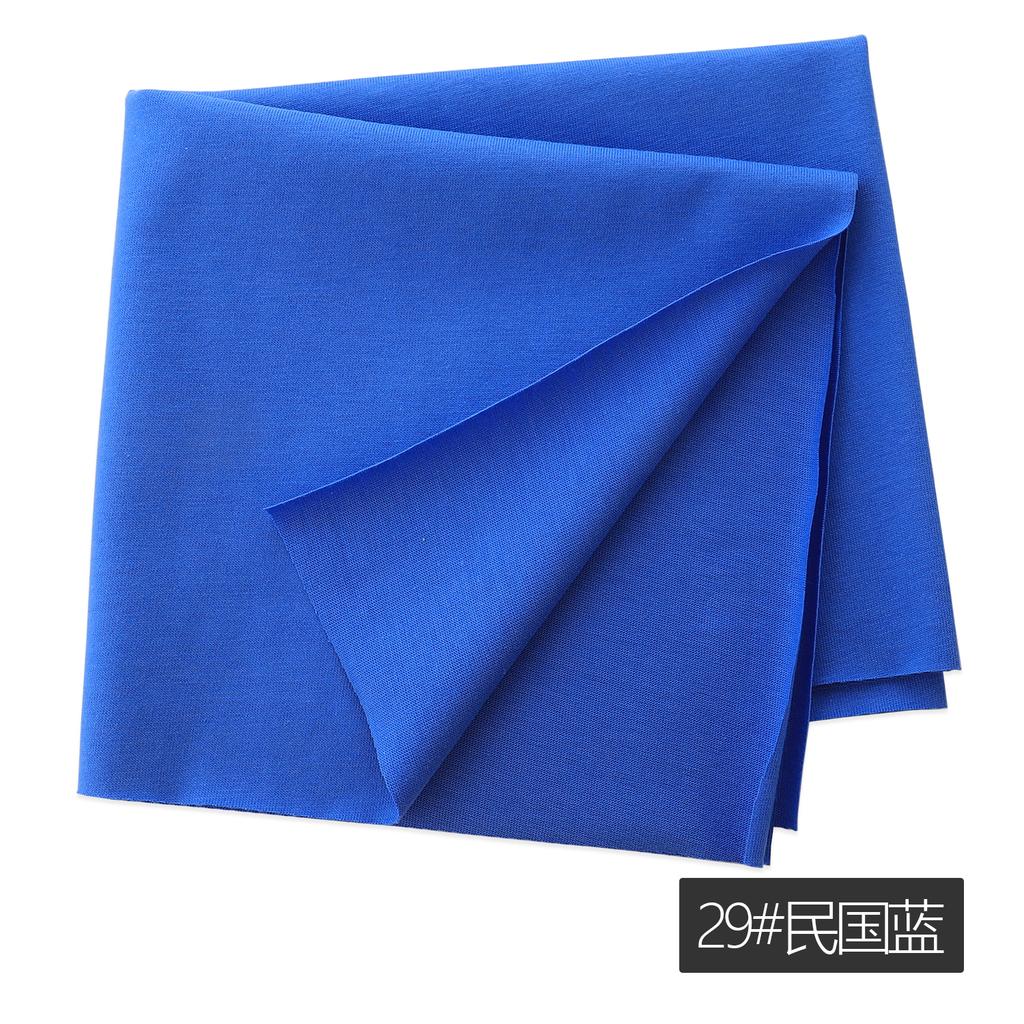 All Cotton Plain Knit Fabric Summer Baby Short Sleeved Thin Jersey Jacket Inner Lining Home Dress DIY Fashionable Sewing Cloth