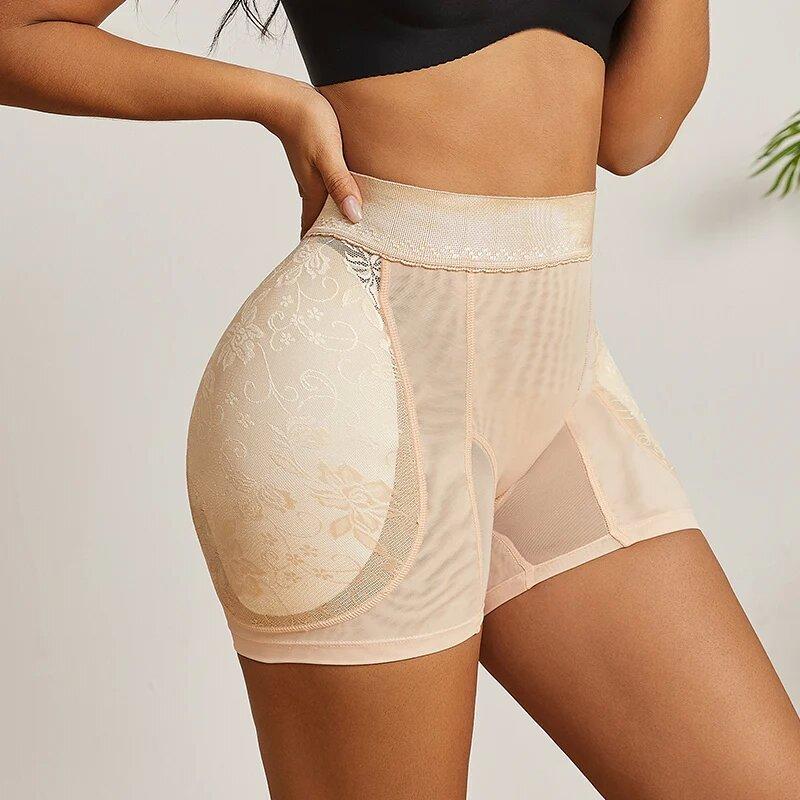 Shapewear Women High Waist Panty Control Panties Body Shaper Seamless Brief Lace Hip Lifte Padded Booty Shaper Hip Enhancer