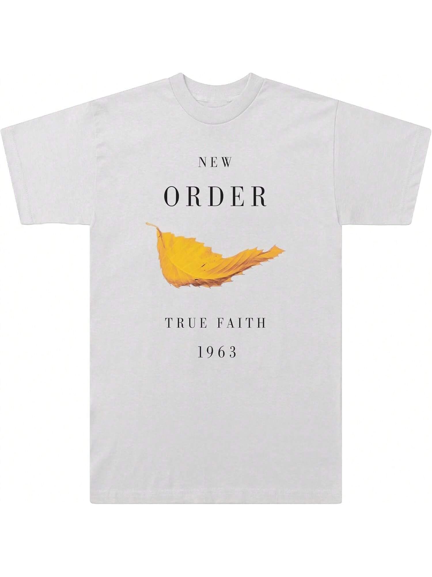 New Order Unisex-Adult Standard True Faith T-Shirt S разноцветный