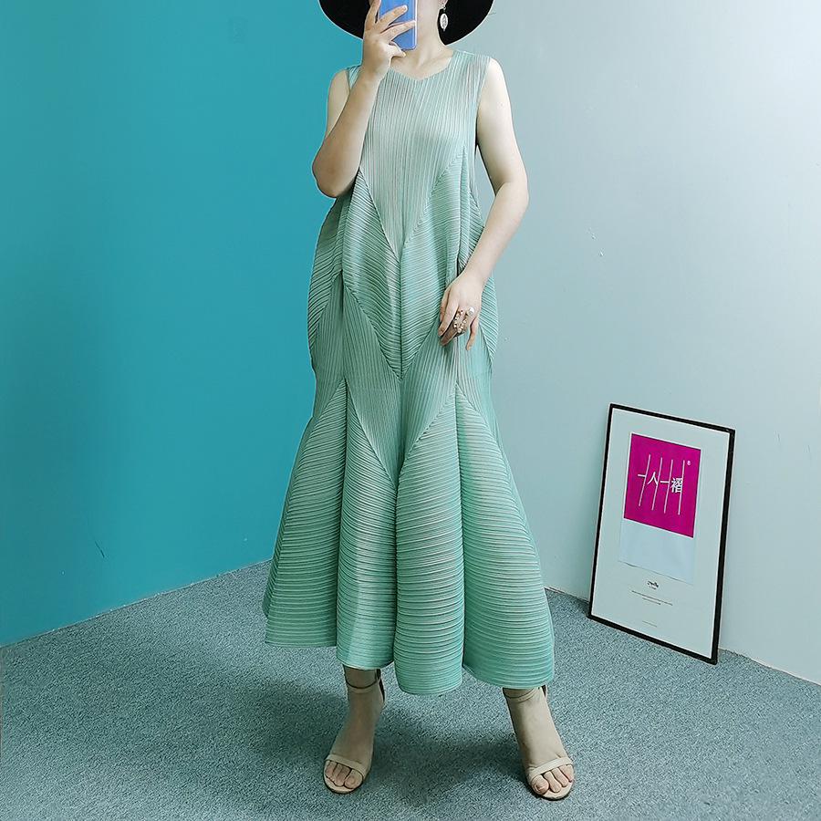 

Lingying Clothing L197 Платье Miyake Fishtail - Весна/Лето 2025 Модный Дизайн One Size