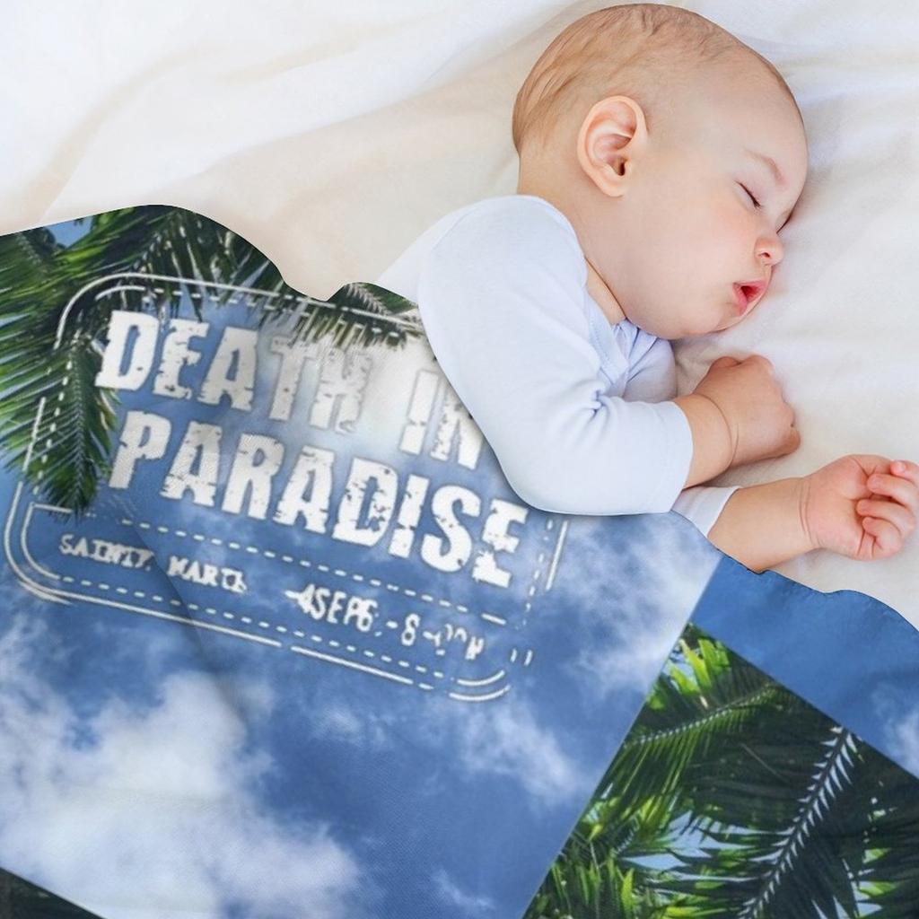 BBC Death in Paradise Logo Throw Blanket Lightweight Warm Blanket for Travel Camping