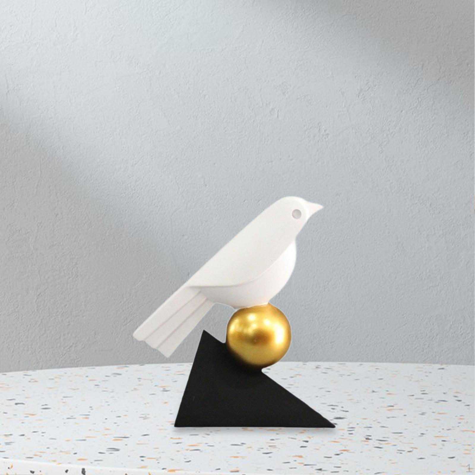 

Фігурка птаха Статуя тварини Домашній декор Прикраса для вечірки Сучасний декоративний орнамент Стільниця 20.5cmx9.5cmx21.9cm