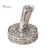 Vintage Desk Organizer Round Pen Holder, Durable Metal Exquisite Carved Desktop Ornament, Calligraphy Base Dip Pens And Quill Supply, for Decoration