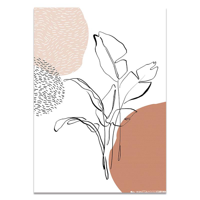 

Современные Терракотовые Бохо Солнце Луна Растения Плакаты Геометрическая Холст Картина Настенные Художественные Фотографии для Гостиной Домашний Декор Интерьера 30x40cm No Frame