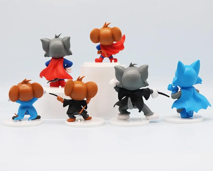 Фигурки Том и Джерри Tom & Jerry набор игрушек детские 7,5-9,5 см