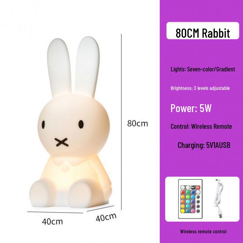 Children's Cartoon Bedside Night Light - Soft, Eye-Friendly Lamp for Baby Girl's Bedroom