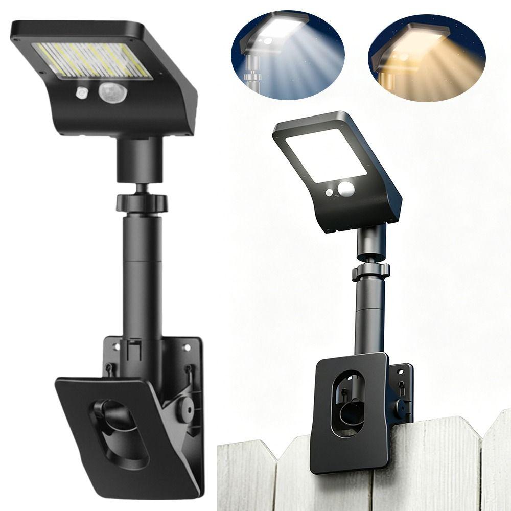 Waterproof Solar Outdoor Lights 60 LED Auto on/Off Clip-On Outdoor Lights Vertically Adjustable 360° Rotatable