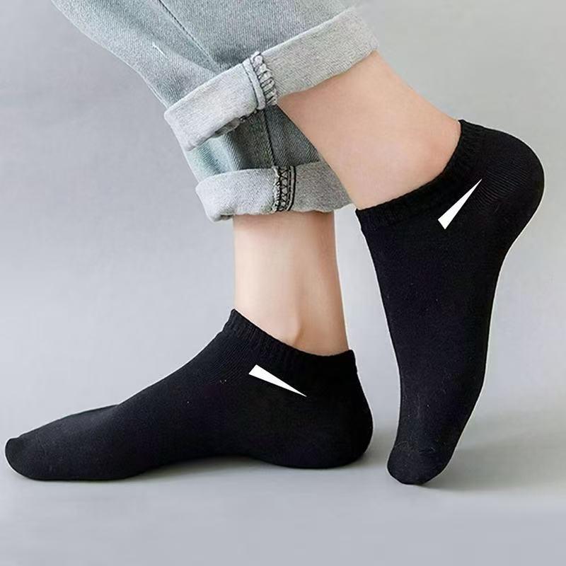 Men's Solid Color Low-Cut Socks - Black, White, Gray