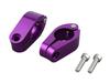 POSH FAITH Motorcycle Quick Release Brace Clamp Only for Set of 22.2mm Handlebars, 2, Blueberry, 090167-05