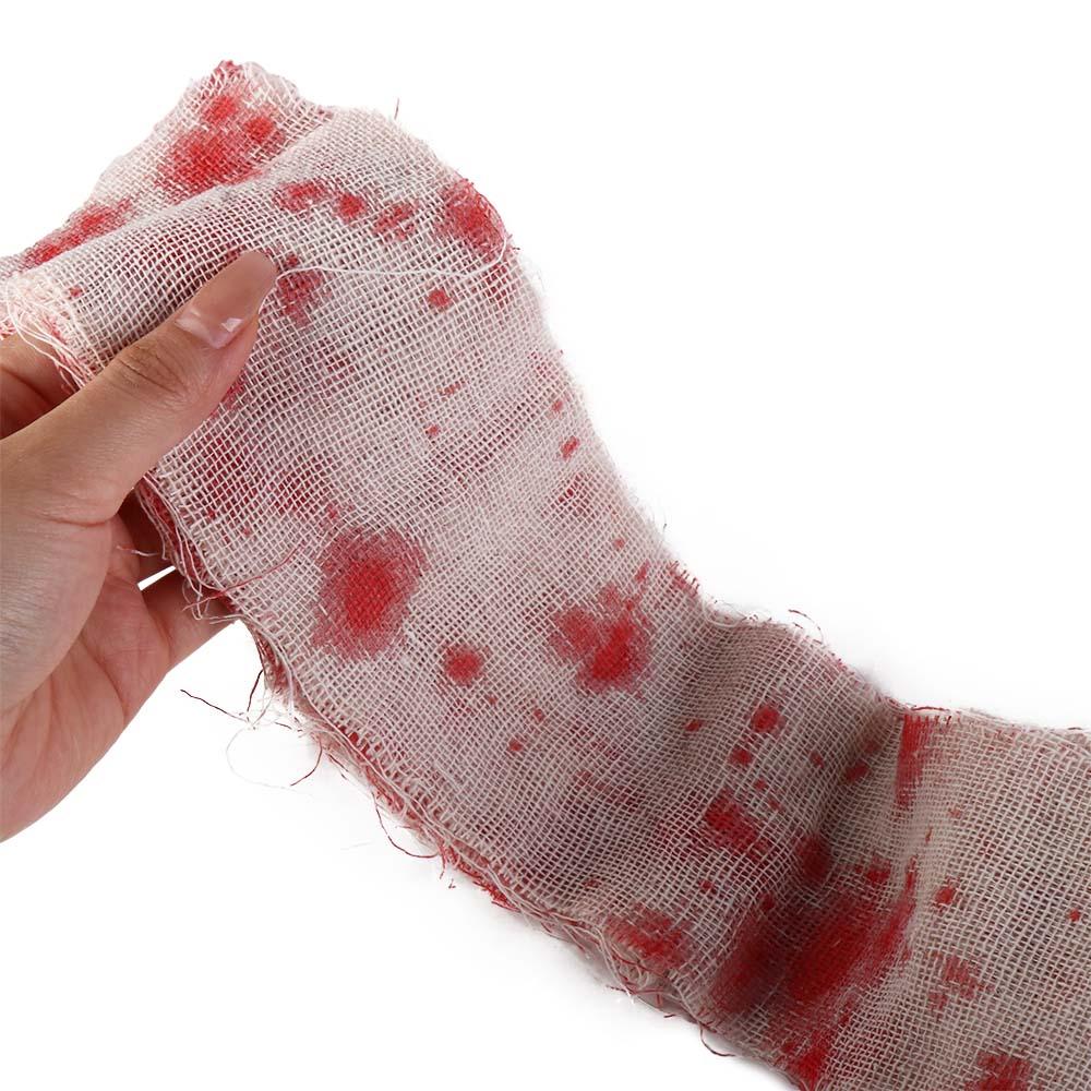 Decor for Home, Party Blood Bandage Blood Gauze Cloth Haunted House Supplies Halloween Props