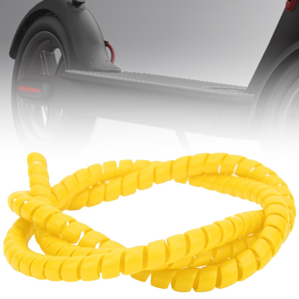 Brake Line Spiral Tube Cable Housing Protector Cover for Xiaomi M365 Electric Scooteryellow
