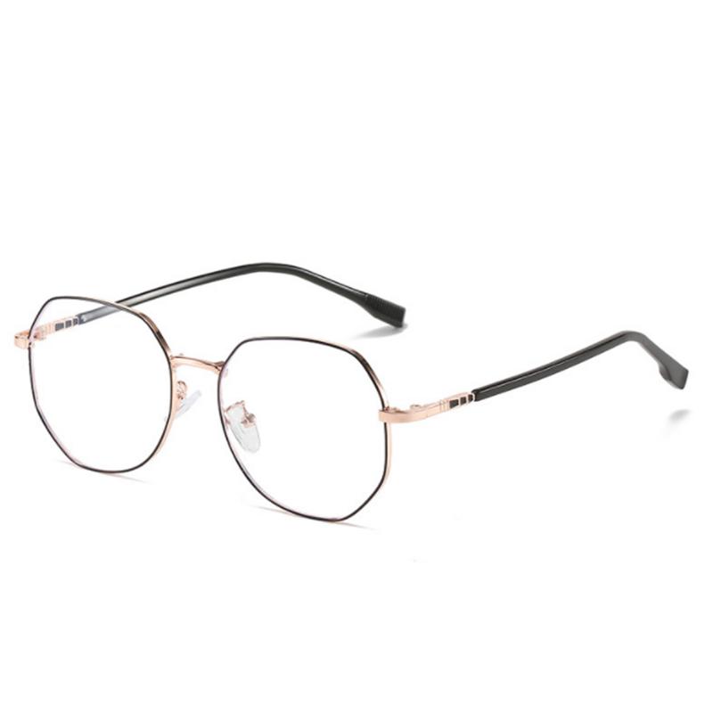 0 -0.5 -0.75 Bis -6.0 Damen Herren Student Polygon Brille mit Rezept für Kurzsichtigkeit Uv400 Myopie Brille