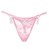 Fashion Metal Chain Spice Girls Underwear Wear Thong Female Seduction Lace Interwoven Hollow Waist Sexy Panties