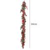 Christmas Wreath Artificial Red Berries Festival with Bow Party Xmas Garland Style A