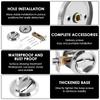 New Recessed Door Lock 304 Stainless Steel Hidden Recessed Cup Door Handle Keyless Recessed Door Pull for Bathroom Bedroom