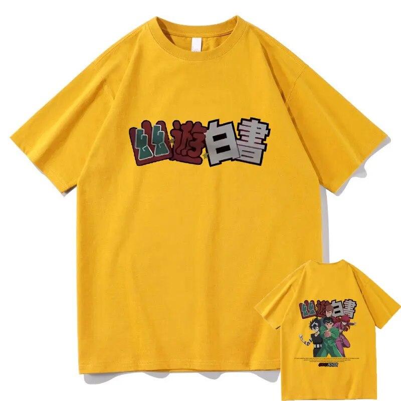

Аниме YuYu Hakusho Yuusuke Urameshi Kurama футболка с рисунком «Мимолетная тень» унисекс женская модная футболка в стиле манга унисекс хлопковая футболка 3XL
