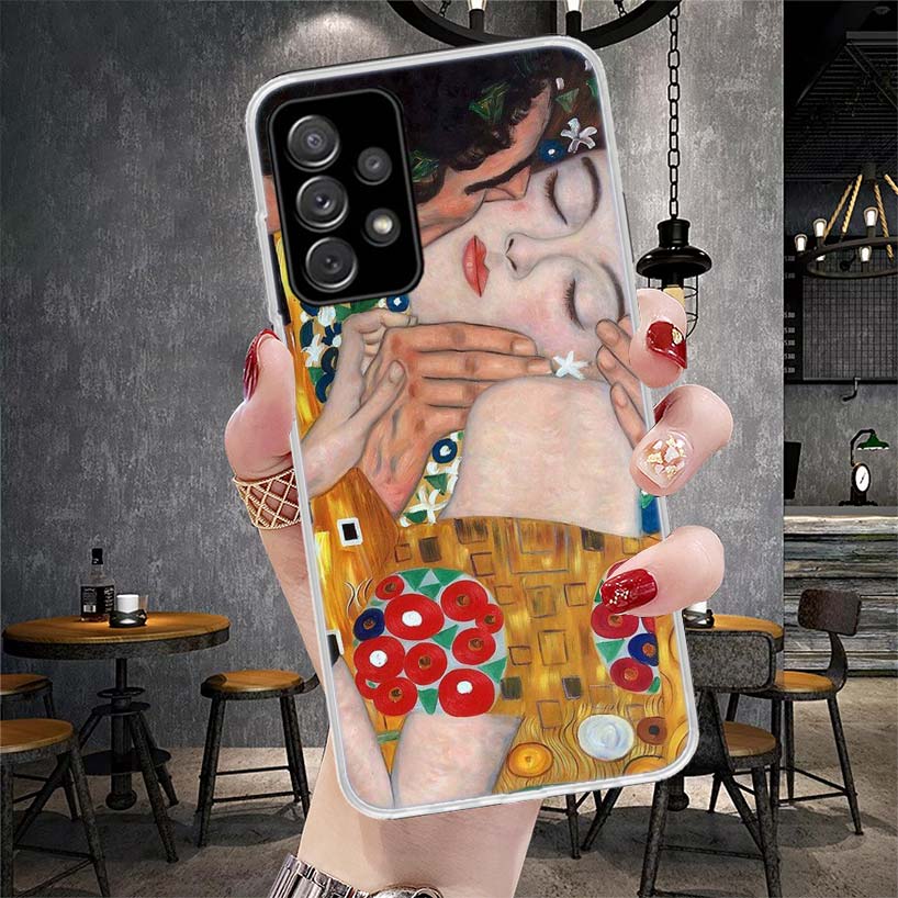 Kiss by Gustav Klimt Desig Soft Phone Case For Samsung Galaxy S22 S23 S24 S25 Edge S26 Ultra S20 FE S21 Plus + Fundas Coque Gala