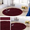 Round Carpet Anti-slide Footcloth Bedroom Living Room Bathroom Blanket Floor Chair Cushion Rug Bay Window Basket Bedside