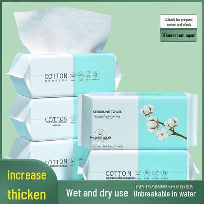 Durable Cotton Face Towels - Dual-Use for Cleansing & Makeup Removal