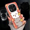 Cartoon Cute Peach Goma Shockproof Phone Case for Xiaomi Redmi Note 15 14 13 12 Pro Plus 11 11S 11T 5G Cover Anti Fall Fundas