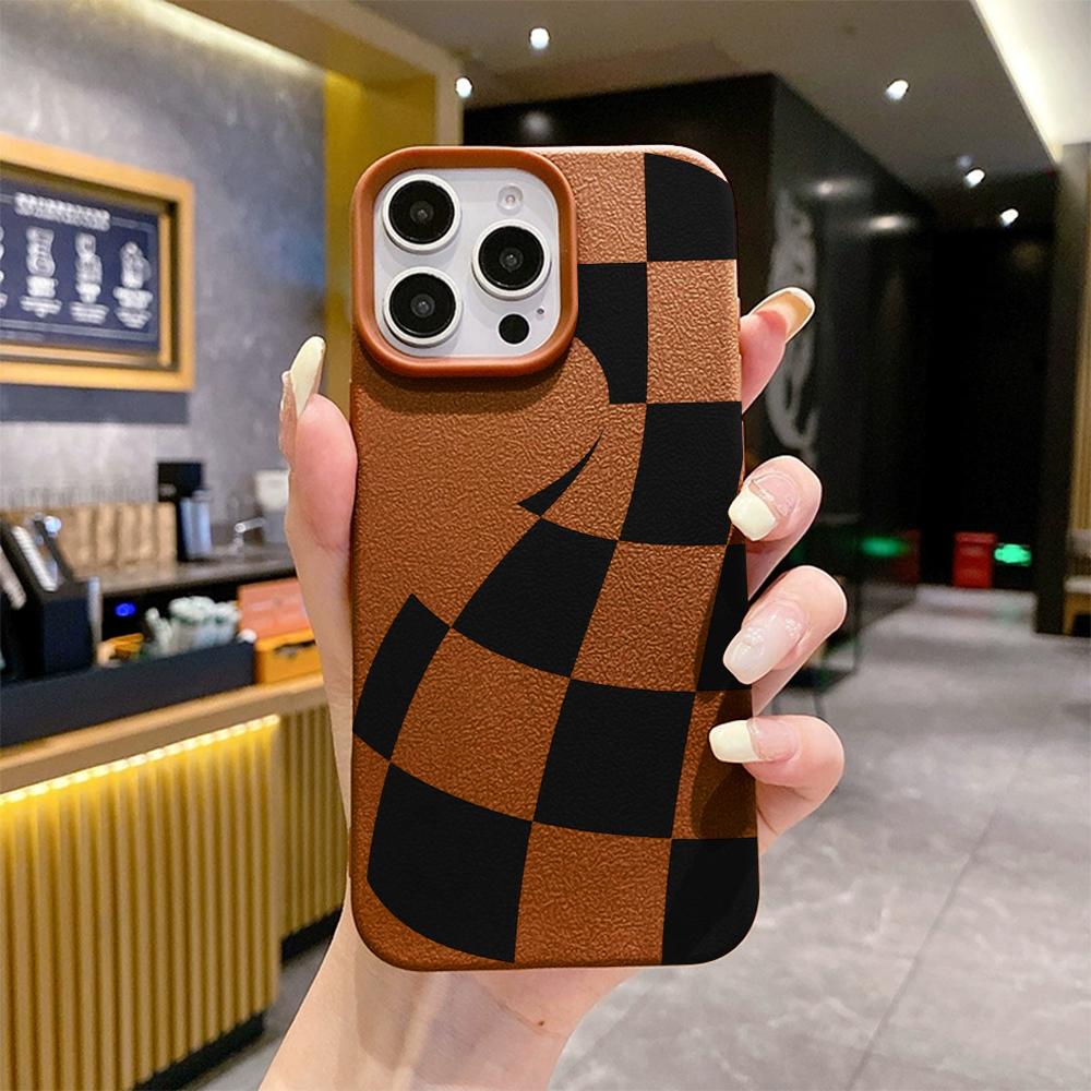 Abstract Checkered Pattern Soft TPU Case for Xiaomi Redmi Note 10 11 9 8 / Redmi A1 A3 A5 Shockproof Protective Cover Redmi A1
