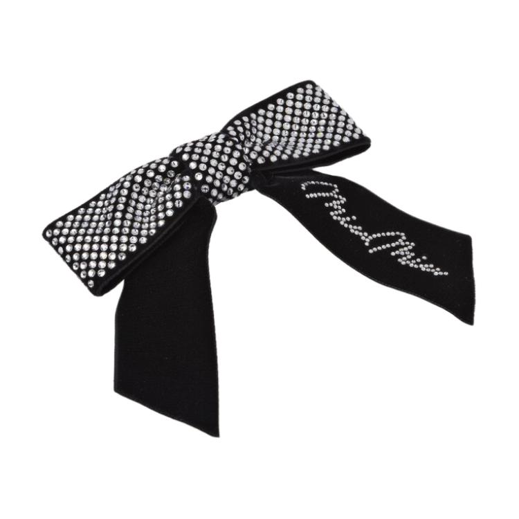 Miu Miu Unique Design Fabric Hair Clip Women accessories Black 5IF021_2DDK_F0002