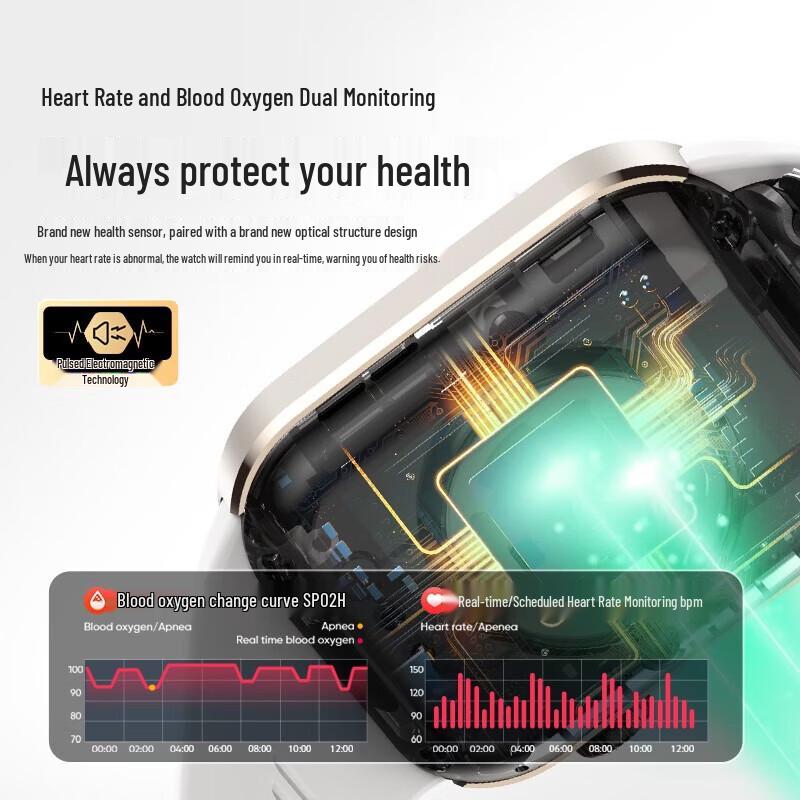 KPEP Medically Certified High-Precision Airbag Blood Pressure Smartwatch (CN version)