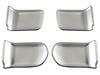 BRIGHTZ Sakura B6AW Stainless Steel Inner Door Handle Satin Silver SAKURA Covers, Plate, 4-Piece Set, [INS-DHC-249]