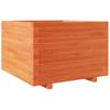 VidaXL Planter Wax Brown 70x70x49.5 Cm Solid Pine Wood, Outdoor Planter, Flower Box, Tomato Planter, 3282526