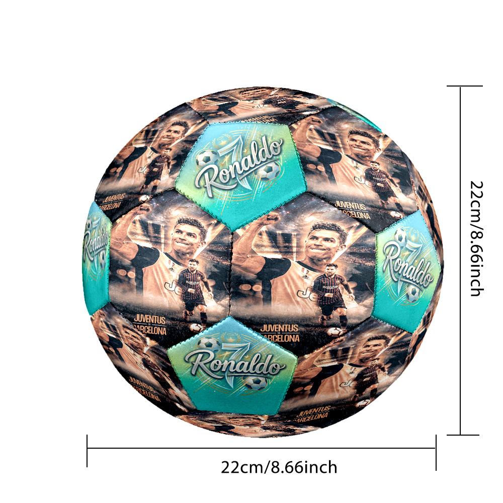 Ronaldo's Vs Messi: Clash Titans Size 5 Soccer Football Machine-Stitched Indoor/Outdoor Training and Matches perfect gift for sports enthusiasts
