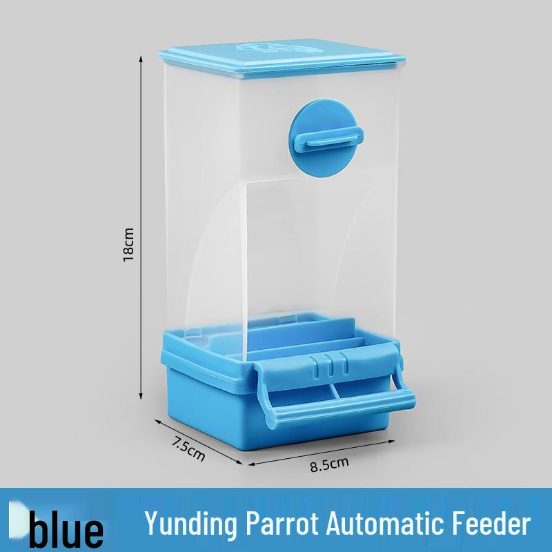 Automatischer Anti-Verschüttungs-Papageienfutterautomat mit Spreuabscheider für Nymphensittiche
