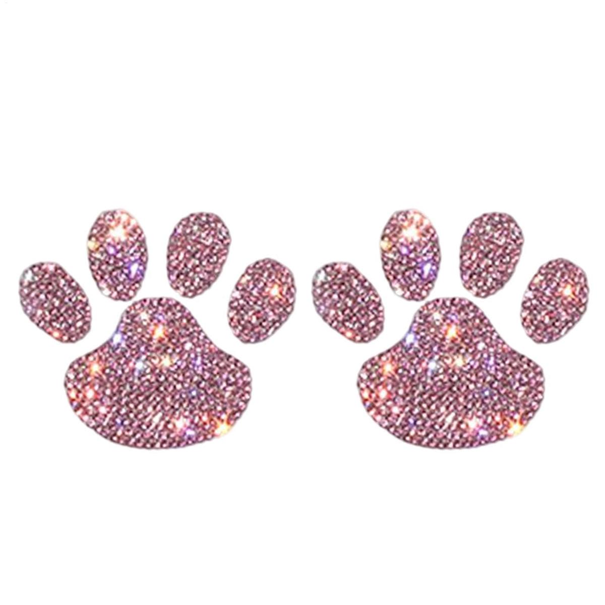 

Наклейки с отпечатком когтя 2 штуки Хрустальные наклейки на автомобиль Блестящие стразы Наклейки с отпечатком когтя Самоклеящиеся наклейки с отпечатком когтя собаки Блестящие