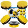 Nicheez Drill Hexagonal Electric Brush Cleaning for Set of 5 Brush, Shaft, Attachment, Bathroom, Tile, Floor, Tire,