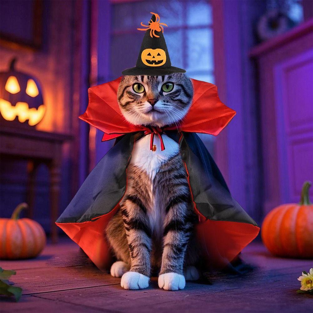 Comfortable Cat Cosplay Cloak Stand-collar Kitten Puppy Dress Lovely Dogs Knight Cape  Animal
