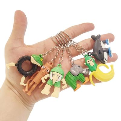 6-piece Tundung Tun Sahur Key Chain Key Ring Goods Mini Figure, Trararello, Traralara, Italian