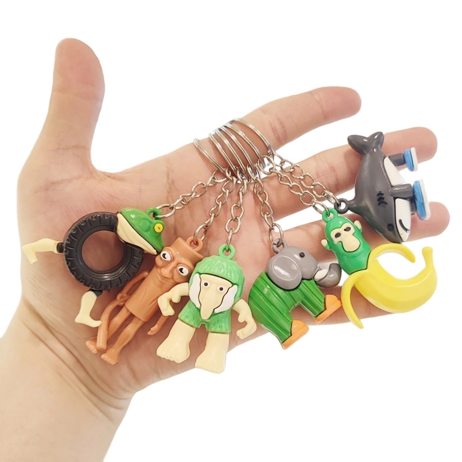 

Брелок для ключей из 6 частей Tundung Tun Sahur Брелок Товары Мини-фигурка, Трарарелло, Траралара, Итальянский