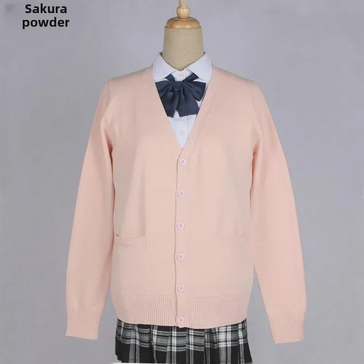 Svetr kardigan ve stylu sen pro JK pro ženy - Vysokoškolská uniforma, jaro a podzim