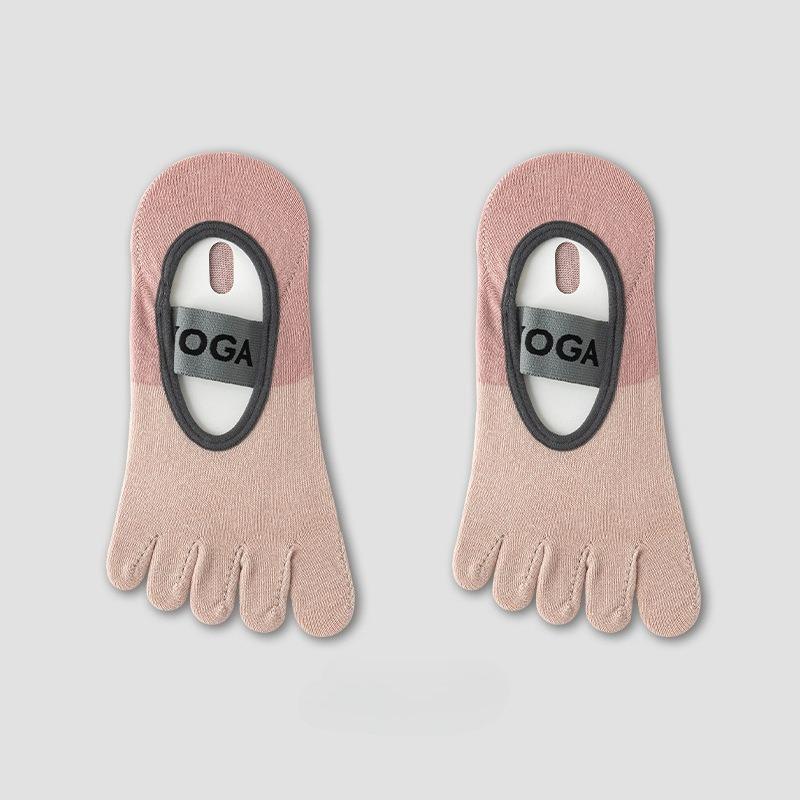 

Professional fitness anti slip yoga Pilates socks, thin, sweat absorbing, toe bag sports socks, five finger socks