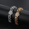 European and American Men's Exaggerated Diamond-shaped Gold Cuban Accessories Necklace Bracelet Jewelry Personalized Trend Jewelry Accessories 2026