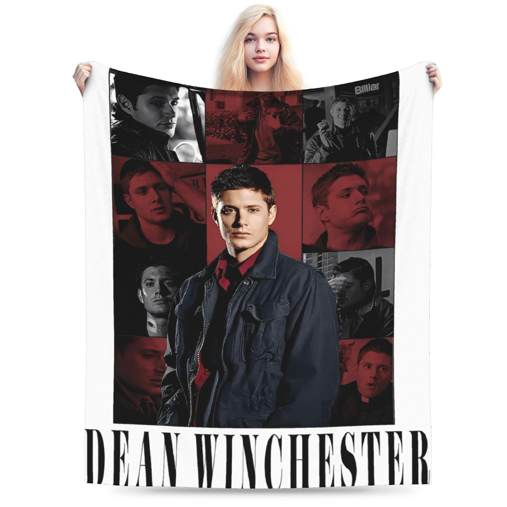 Supernatural Dean Winchester Blankets Quality Warm Bedding Throws Winter Girls Boys Bedroom Print Bedspread 75x90cm
