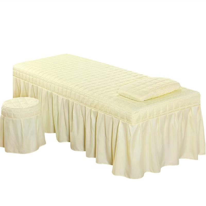 Four Seasons Universal One-Piece Beauty Bed Cover Set for Shiatsu Massage (with Hole)