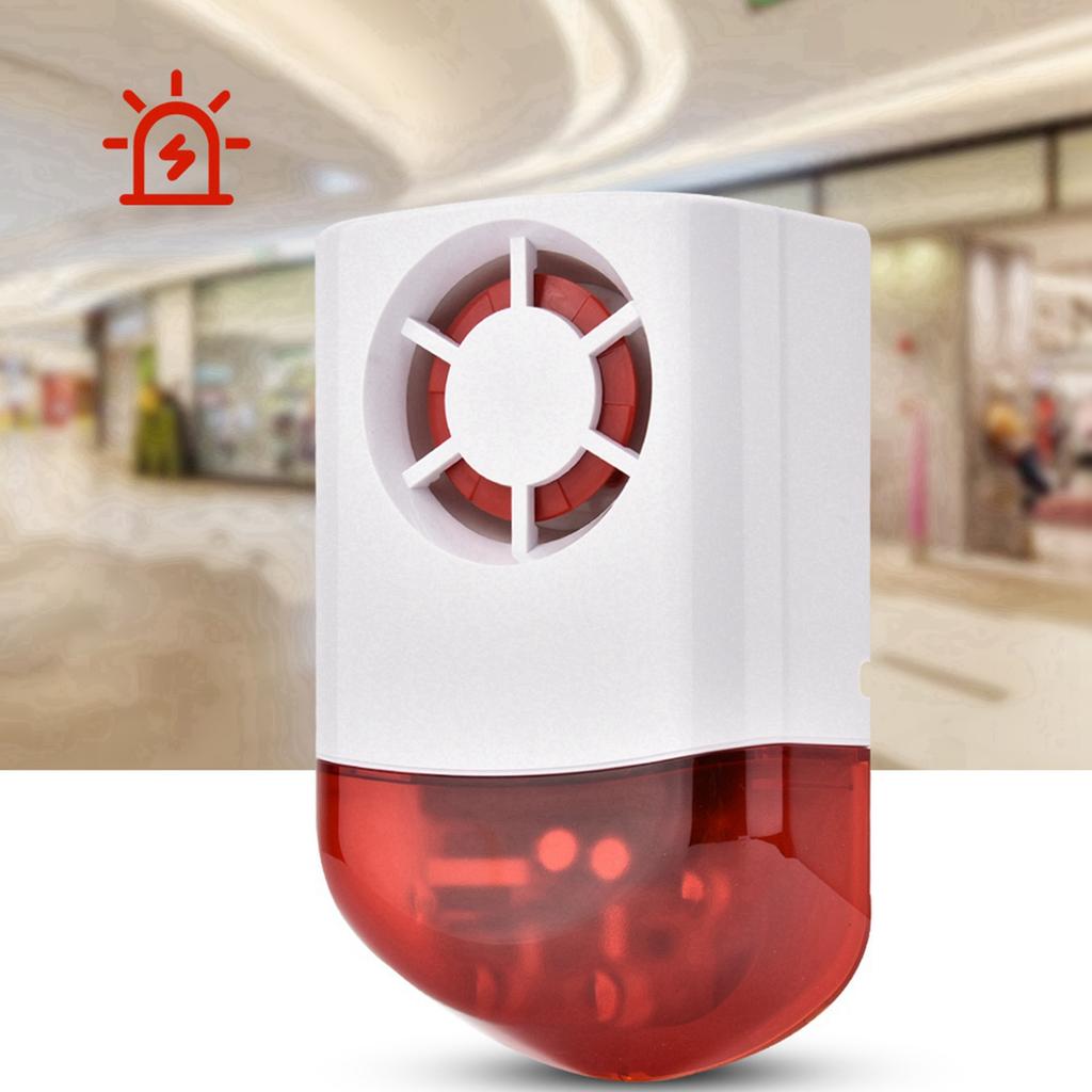 Smart Trådlöst Akusto-optiskt Säkerhetslarmsystem Siren 433MHZ