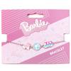 Barbie Charm Bracelet with Three Enamelled Fun Charms - Silhouette, Skate, & Camper Van