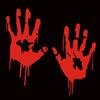 Waterproof Zombie Bloody Vehicle Car Hands Print Window Rear Sticker Decal Decor